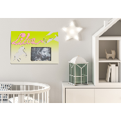 Cadre photo motif CHEVAL  prénom personnalisé pour chambre d'enfant