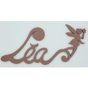 Nouvelle Plaque de Porte - Motif Fée - Couleur Rose Taupe