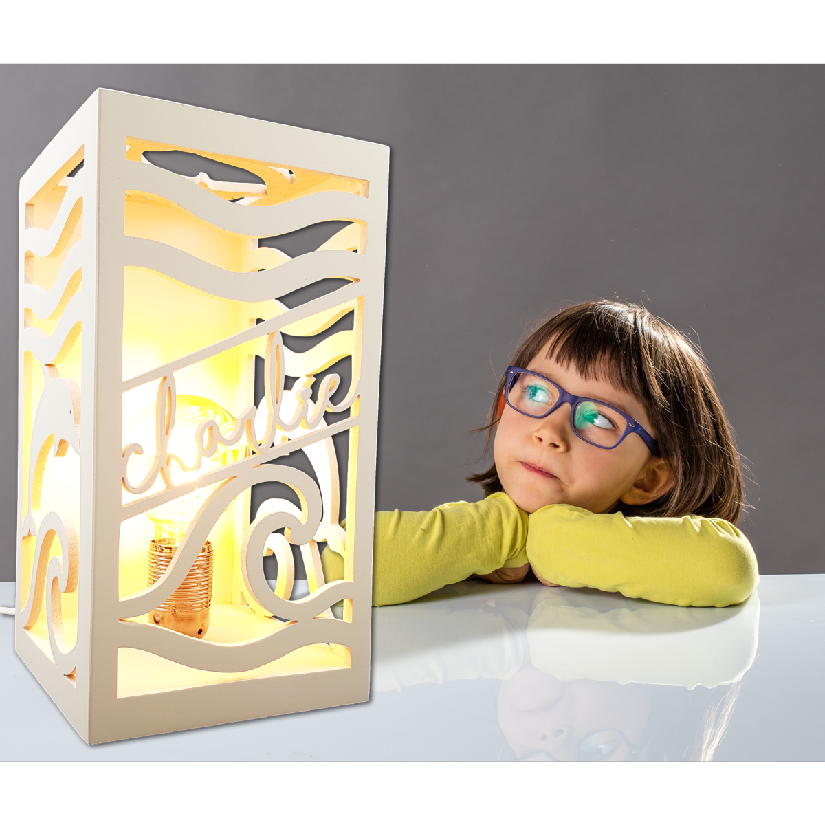 Lampe 3D personnalisée de photo, lampe de chevet, lampe