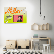 Cadre photo motif MUSIQUE prénom personnalisé pour chambre d'enfant