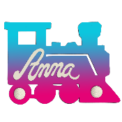 Porte Manteau Personnalisé - Forme Train - 2 Patères