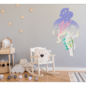 Porte Manteau Enfant - Forme Singe - 2 patères