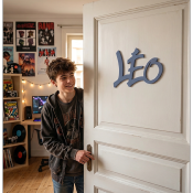 Plaque de porte GRAFF Nouvelle Palette couleur Ardoise Bleue