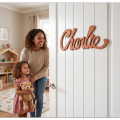 Plaque de porte sans motif Nouvelle Palette couleur Bois de Cannelle