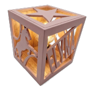 Lampe cube Nouvelle Couleur Rose Taupe