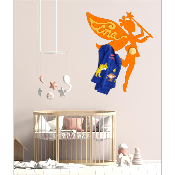 Porte Manteau Enfant - Forme Fée - 2 patères