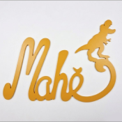 Nouvelle Plaque de Porte - Motif Dino - Couleur Or Tournesol