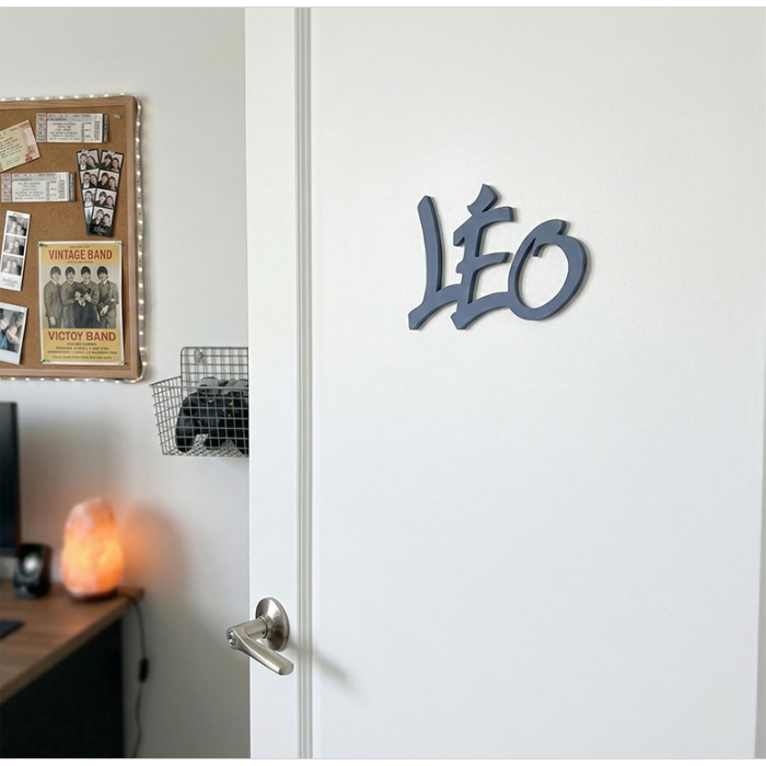 Plaque de porte GRAFF Nouvelle Palette couleur Ardoise Bleue