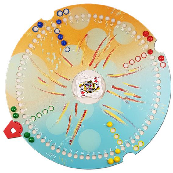 Jeu de Tock 4 joueurs motif Abstrait