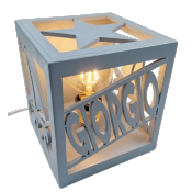 Lampe cube Nouvelle Couleur Bleu Poudre