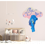 Porte Manteau Enfant - Forme Nuage - 3 Patères