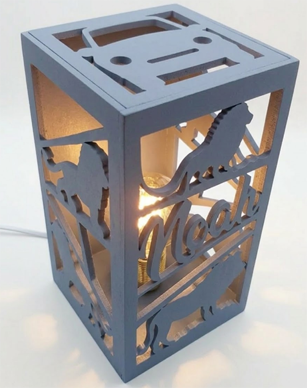 Lampe colonne Nouvelle Couleur Ardoise Bleue