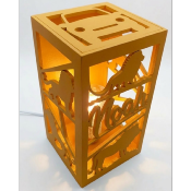 Lampe colonne Nouvelle Couleur Or Tournesol