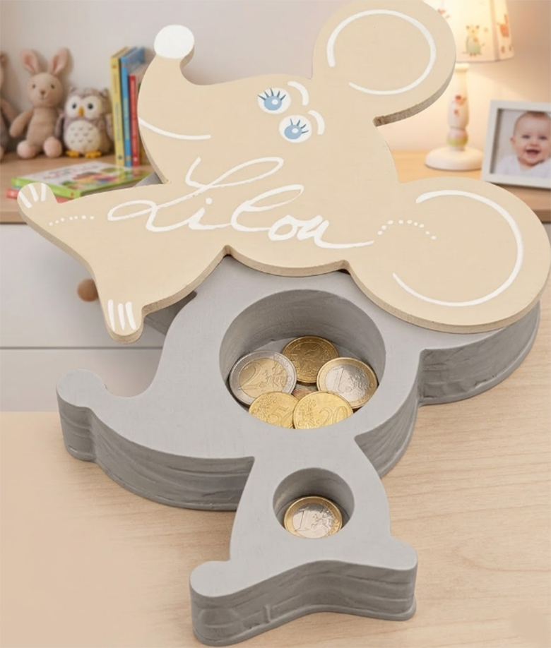 Bo�te � Dents de Lait -  Nouvelle couleur Lin Blanc