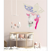 Porte Manteau Enfant - Forme Fée - 2 patères