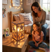 Lampe colonne Nouvelle Couleur Chêne Pâle