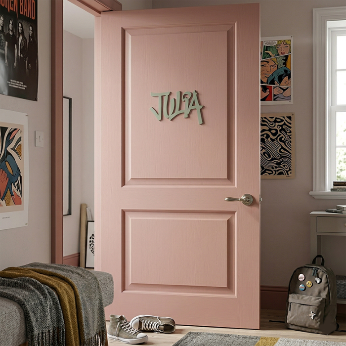 Plaque de porte GRAFF Nouvelle Palette couleur Gris Cendre