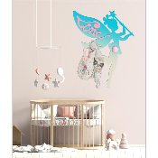 Porte Manteau Enfant - Forme Fée - 2 patères