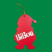 Père Noël 4 déco sapin avec Prénom