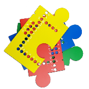 Jeu de Tock Puzzle 4 joueurs 4 couleurs