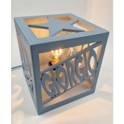 Lampe cube Nouvelle Couleur Bleu Poudre