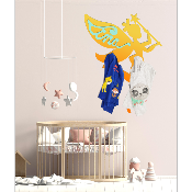 Porte Manteau Enfant - Forme Fée - 2 patères