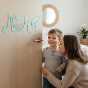 Plaque de Porte - motif Dino - Couleur Vert