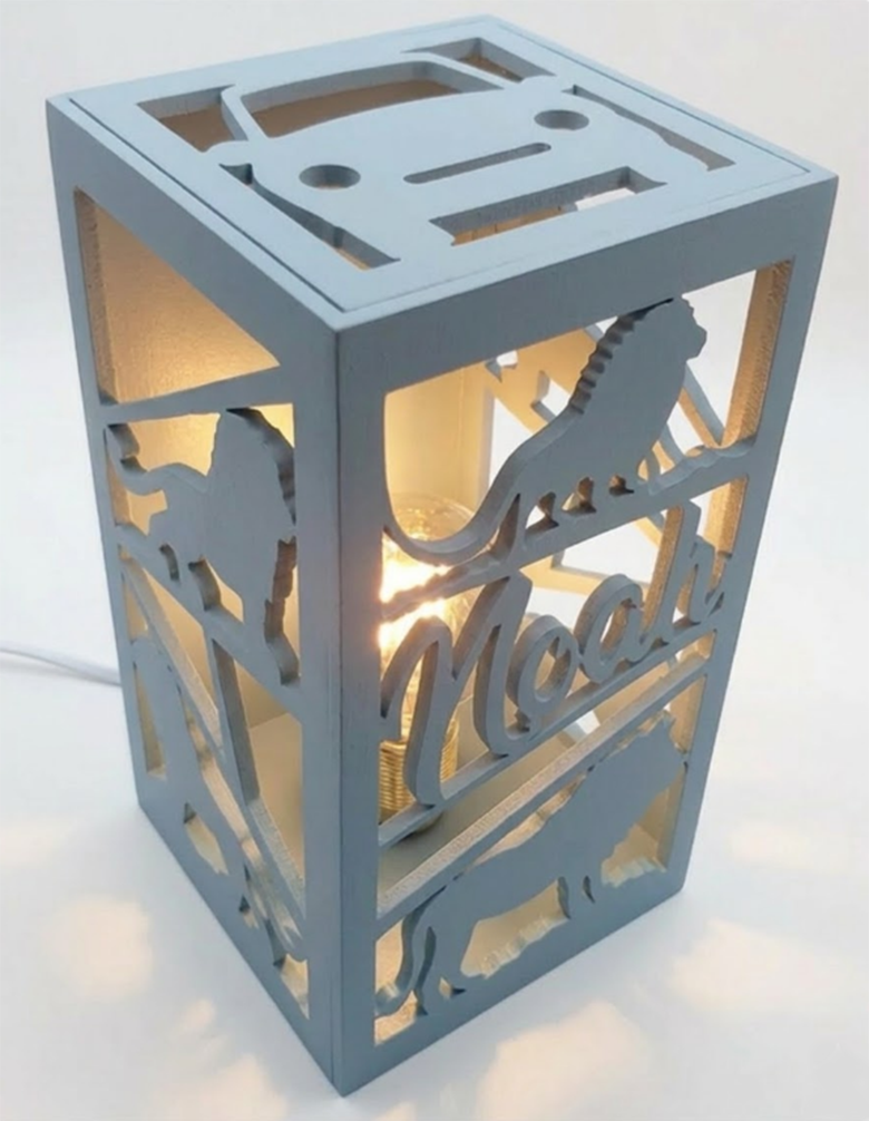 Lampe colonne Nouvelle Couleur Bleu Poudre